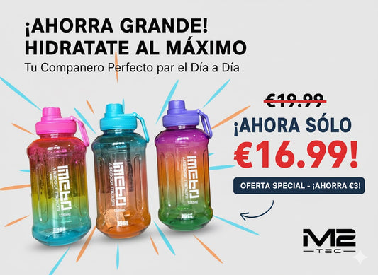 Botella de Agua 900 ml Reutilizable de Gran Capacidad
