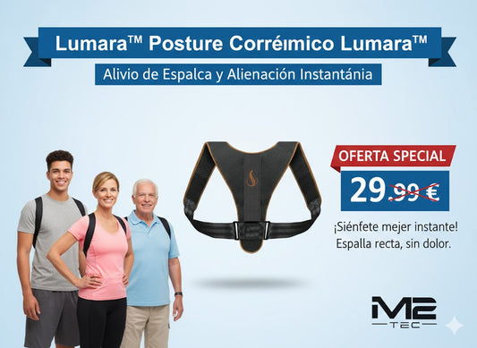 Corrector de Postura Ergonómico Lumara™ – Alivio de Espalda y Alineación Instantánea